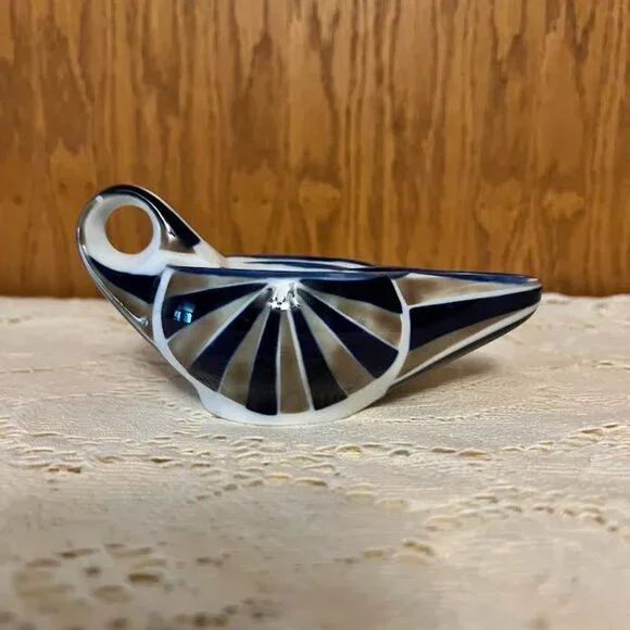 Sargadelos (B.B.) Ceramic Oil Lamp / Vintage (Rare Find)